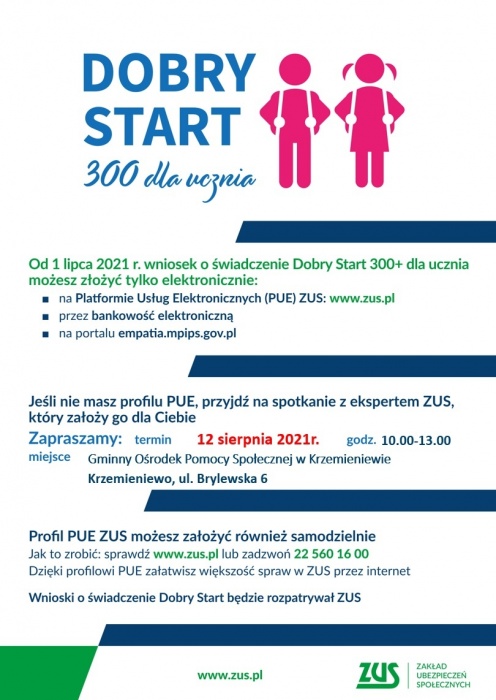 Zdjęcie świadczenia Dobry Start 300+ dla ucznia
