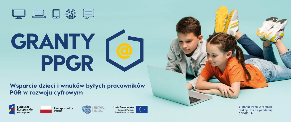 Zdjęcie drugiego naboru wniosków w Konkursie Grantowym Cyfrowa Gmina – „Granty PPGR - Wsparcie dzieci i wnuków byłych pracowników PGR  w rozwoju cyfrowym”