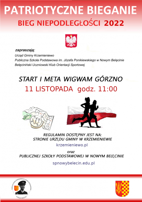 Zdjęcie biegu na orientacje pn. „Bieg Niepodległości" 2022 rok.