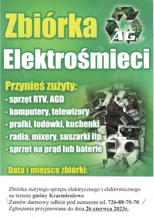 Zdjęcie zbiórki elektrośmieci 