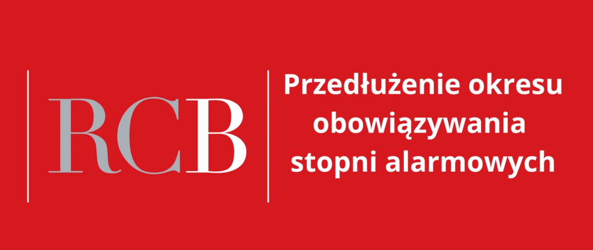 Zdjęcie przedłużenia obowiązywania stopni alarmowych do 30 listopada 2023 r.
