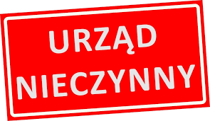 Zdjęcie zamknięcia Urzędu Gminy w Krzemieniewie