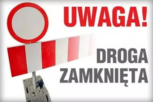 Zdjęcie zamknięcia ul. Wiejskiej w Krzemieniewie