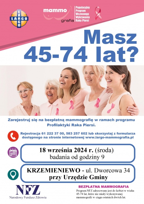 Zdjęcie badania mammograficznego