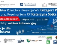 Zdjęcie nr 0 zaproszenia na bezpłatny webinar informacyjny: "Dotacje dla rolnictwa"