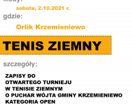 Zdjęcie nr 0 Otwartego Turnieju w Tenisie Ziemnym o Puchar Wójta Gminy Krzemieniewo