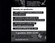 Zdjęcie nr 0 Spotkanie w sprawie ASF (sala wiejska Wilkowice) 