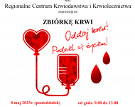Zdjęcie nr 0 zbiórki krwi w dniu 8 maja 2023 roku